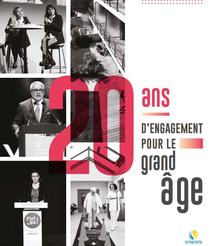 Couverture publication du Synerpa - 20 ans d'engagement pour le grand âge