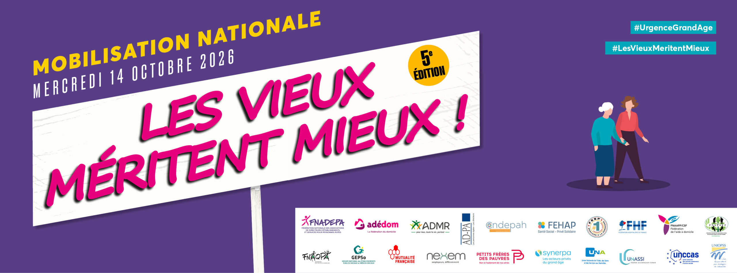 Les Vieux méritent mieux : rendez-vous le 14 octobre pour la 5e édition